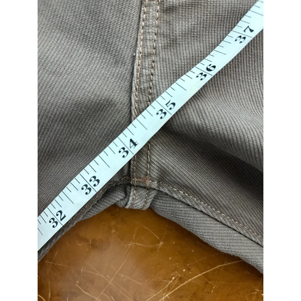 Levis 513 Slim Straight Brown Bedford Cord Pants Mens 36x34 Textured Trousers